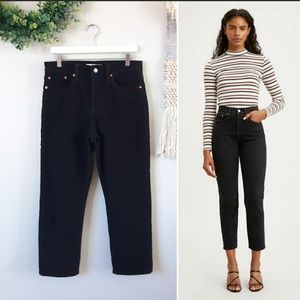 Levi's | Wedgie Fit Straight Corduroy Pants -Black